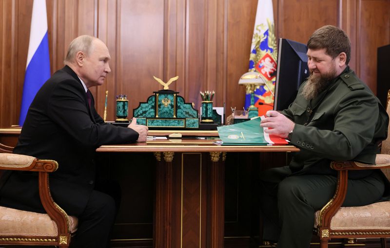 Putin meets Chechen leader Kadyrov after storm over prisoner beating comments